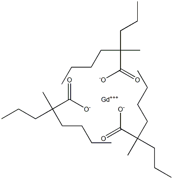 Tris(2-methyl-2-propylhexanoic acid)gadolinium salt Structure