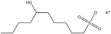 6-Hydroxydecane-1-sulfonic acid potassium salt Struktur