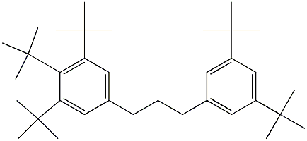 1-(3,4,5-Tri-tert-butylphenyl)-3-(3,5-di-tert-butylphenyl)propane Structure