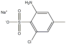 2-Amino-6-chloro-4-methylbenzenesulfonic acid sodium salt Structure