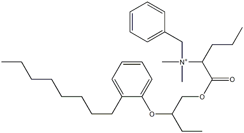  N,N-Dimethyl-N-benzyl-N-[1-[[2-(2-octylphenyloxy)butyl]oxycarbonyl]butyl]aminium