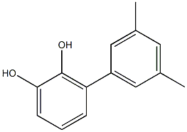 3-(3,5-Dimethylphenyl)benzene-1,2-diol,,结构式