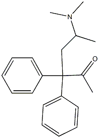 5-(Dimethylamino)-3,3-diphenyl-2-hexanone,,结构式
