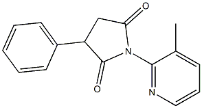 N-(3-Methyl-2-pyridyl)-2-phenylsuccinimide Structure