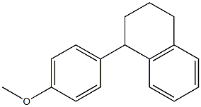 1-(4-Methoxyphenyl)-1,2,3,4-tetrahydronaphthalene Struktur