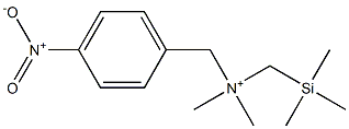 4-ニトロ-N,N-ジメチル-N-[(トリメチルシリル)メチル]ベンゼンメタンアミニウム 化学構造式