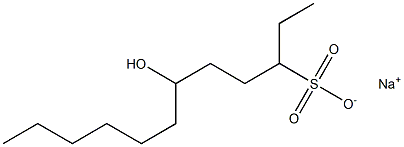 6-Hydroxydodecane-3-sulfonic acid sodium salt Struktur