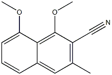 1,8-Dimethoxy-3-methyl-2-naphthalenecarbonitrile 结构式