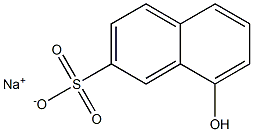 8-Hydroxy-2-naphthalenesulfonic acid sodium salt Struktur