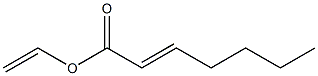 2-Heptenoic acid ethenyl ester,,结构式