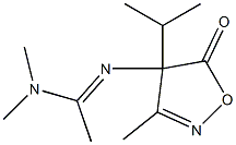 3-Methyl-4-isopropyl-4-[[1-(dimethylamino)ethylidene]amino]isoxazol-5(4H)-one