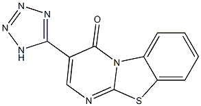 3-(1H-Tetrazol-5-yl)-4H-pyrimido[2,1-b]benzothiazol-4-one Structure