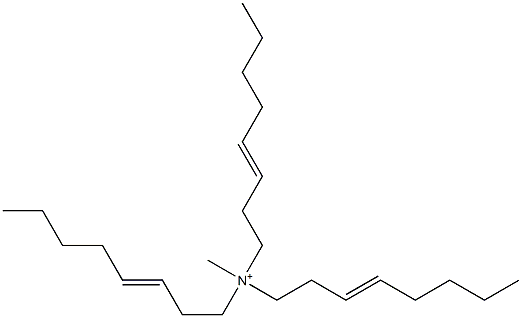 N-Methyl-N,N,N-tri(3-octenyl)aminium 结构式