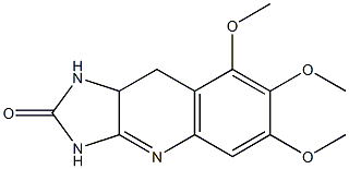 6,7,8-Trimethoxy-9,9a-dihydro-1H-imidazo[4,5-b]quinolin-2(3H)-one 结构式