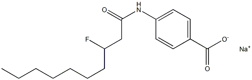 4-[(3-Fluorodecanoyl)amino]benzenecarboxylic acid sodium salt