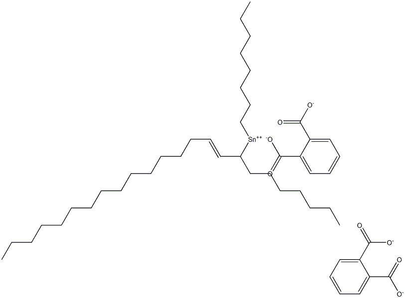 Bis[phthalic acid 1-(1-hexadecenyl)]dioctyltin(IV) salt|