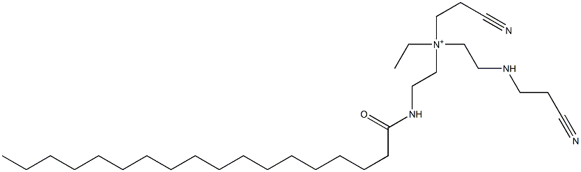 2-Cyano-N-[2-[(2-cyanoethyl)amino]ethyl]-N-ethyl-N-[2-[(1-oxooctadecyl)amino]ethyl]ethanaminium