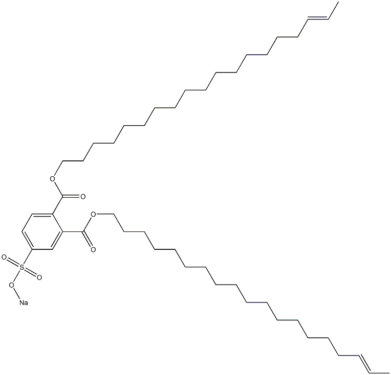 4-(Sodiosulfo)phthalic acid di(17-nonadecenyl) ester Struktur