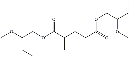 2-Methylglutaric acid bis(2-methoxybutyl) ester 结构式
