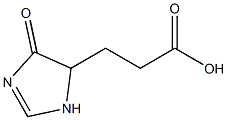 4,5-Dihydro-4-oxo-1H-imidazole-5-propanoic acid Structure