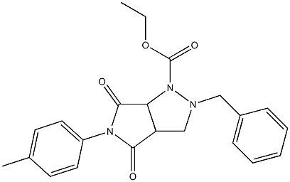 3-Benzyl-7-(4-methylphenyl)-6,8-dioxo-2,3,7-triazabicyclo[3.3.0]octane-2-carboxylic acid ethyl ester|