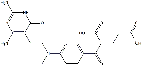 2-[4-[N-[2-[[2,6-Diamino-3,4-dihydro-4-oxopyrimidin]-5-yl]ethyl]-N-methylamino]benzoyl]glutaric acid