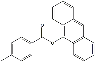 p-Methylbenzoic acid (anthracen-9-yl) ester 结构式