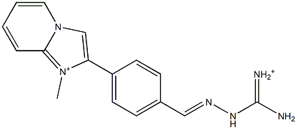 1-Methyl-2-[4-[[2-[amino(iminio)methyl]hydrazono]methyl]phenyl]imidazo[1,2-a]pyridine-1-ium