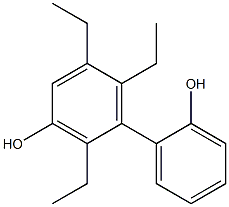 2,5,6-Triethyl-1,1'-biphenyl-2',3-diol,,结构式