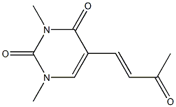 5-(3-Oxo-1-butenyl)-1,3-dimethylpyrimidine-2,4(1H,3H)-dione 结构式