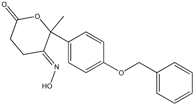 Dihydro-2-methyl-2-[4-(benzyloxy)phenyl]-2H-pyran-3,6-dione 3-oxime Struktur