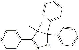 4,5-Dihydro-4,4-dimethyl-3,5,5-triphenyl-1H-pyrazole Struktur