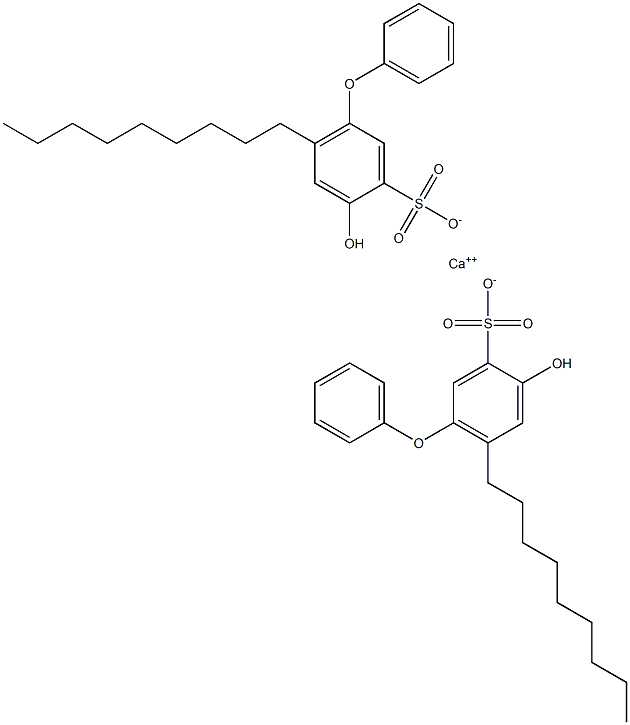 Bis(4-hydroxy-6-nonyl[oxybisbenzene]-3-sulfonic acid)calcium salt 结构式