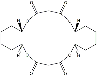 (4aS,9aR,13aR,18aS)-Dodecahydro-6H,17H-5,9,14,18-tetraoxadibenzo[a,h]cyclotetradecene-6,8,15,17(7H,16H)-tetrone Struktur