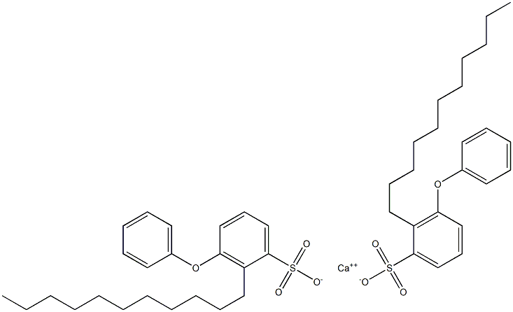 Bis(3-phenoxy-2-undecylbenzenesulfonic acid)calcium salt Structure