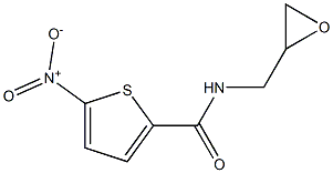 N-(Oxiranylmethyl)-5-nitrothiophene-2-carboxamide Struktur