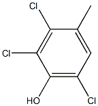2,3,6-トリクロロ-4-メチルフェノール 化学構造式