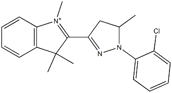 2-[[1-(2-Chlorophenyl)-4,5-dihydro-5-methyl-1H-pyrazol]-3-yl]-1,3,3-trimethyl-3H-indolium