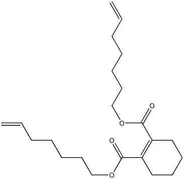 1-Cyclohexene-1,2-dicarboxylic acid bis(6-heptenyl) ester,,结构式
