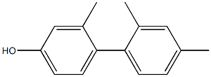 3-Methyl-4-(2,4-dimethylphenyl)phenol,,结构式