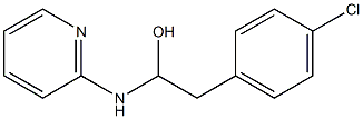 2-[[1-Hydroxy-2-(p-chlorophenyl)ethyl]amino]pyridine,,结构式