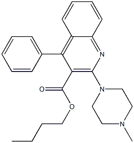 2-(4-Methyl-1-piperazinyl)-4-phenylquinoline-3-carboxylic acid butyl ester