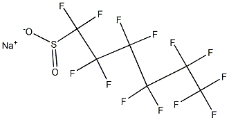 Tridecafluorohexane-1-sulfinic acid sodium salt Structure