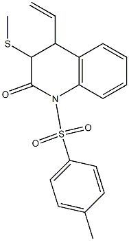  3,4-Dihydro-4-ethenyl-1-[(4-methylphenyl)sulfonyl]-3-(methylthio)quinolin-2(1H)-one