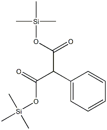 Phenylmalonic acid bis(trimethylsilyl) ester 结构式