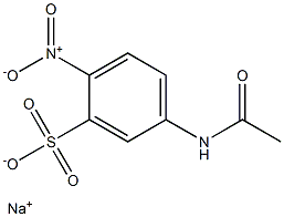 5-Acetylamino-2-nitrobenzenesulfonic acid sodium salt Structure