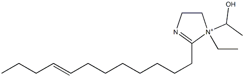 2-(8-Dodecenyl)-1-ethyl-1-(1-hydroxyethyl)-2-imidazoline-1-ium,,结构式