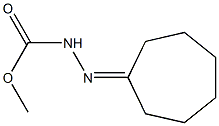 2-Cycloheptylidenehydrazinecarboxylic acid methyl ester 结构式