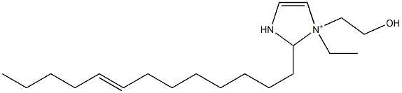 1-Ethyl-1-(2-hydroxyethyl)-2-(8-tridecenyl)-4-imidazoline-1-ium,,结构式
