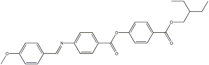 4-[4-(4-Methoxybenzylideneamino)benzoyloxy]benzoic acid (2-ethylbutyl) ester,,结构式